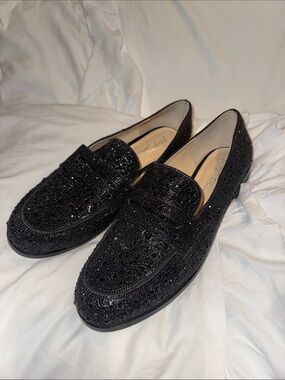 ✨ Betsey Johnson 12 Loafers Sparkle